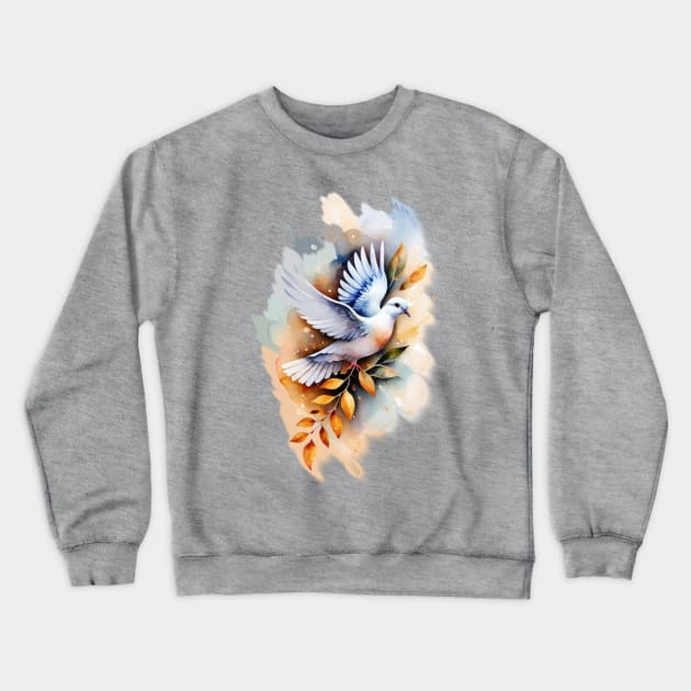 Love Birds Symbol of Peace Crewneck Sweatshirt by tamdevo1